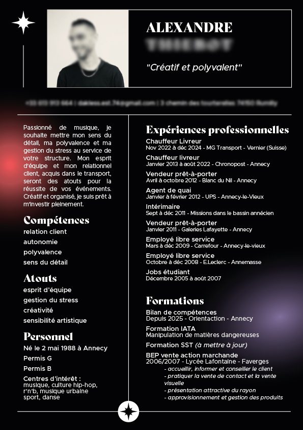 cv design aix les bains
